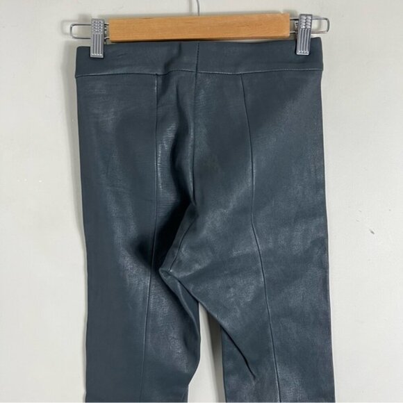 L'agence Women’s 100% Lambs Leather Grey Skinny Pull On Pant Size XS - Picture 4 of 11